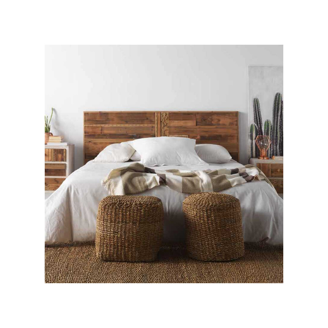 Tête de lit aménagée avec chevets 140 cm GATACA Univers Chambre