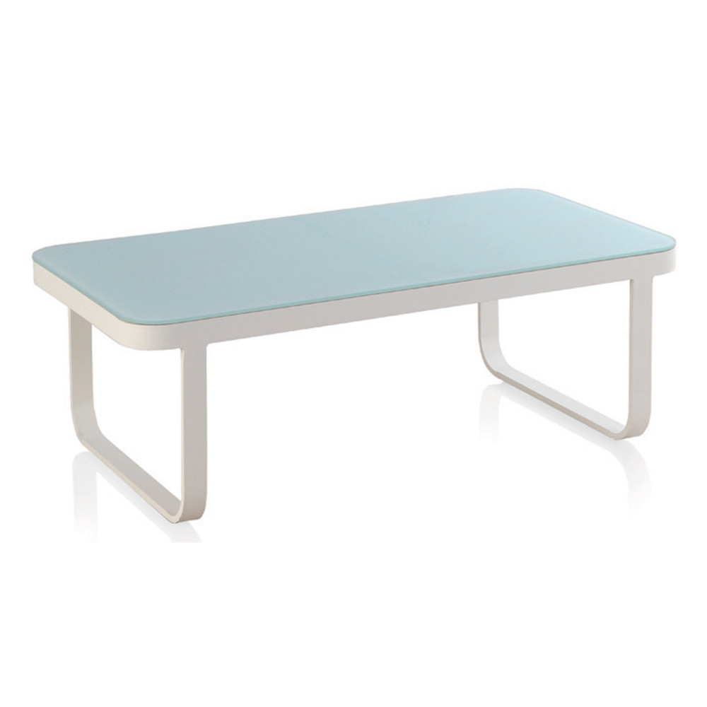 Table basse de jardin Aluminium Blanc - ARRECIFE