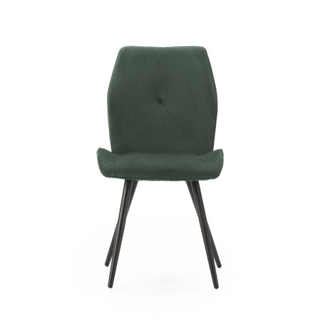 Duo de Chaises Velours côtelé Vert - BIJOU