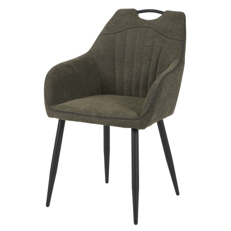 Duo de Chaises en Tissu Vert - WANDTE