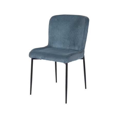 Duo de Chaises en Tissu Bleu - WANDTE