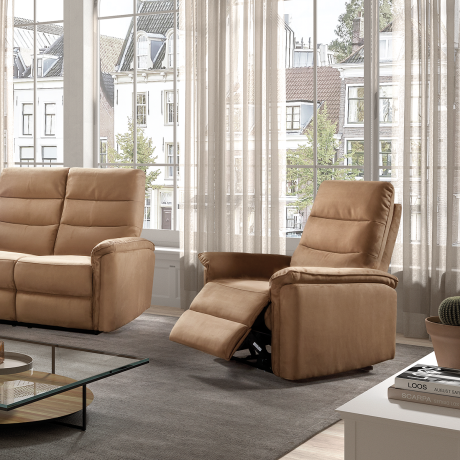 Fauteuil relax électrique Cognac - LOGEY