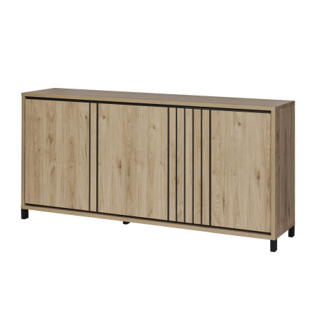 Buffet 4 Portes Bois Clair - BREZIA