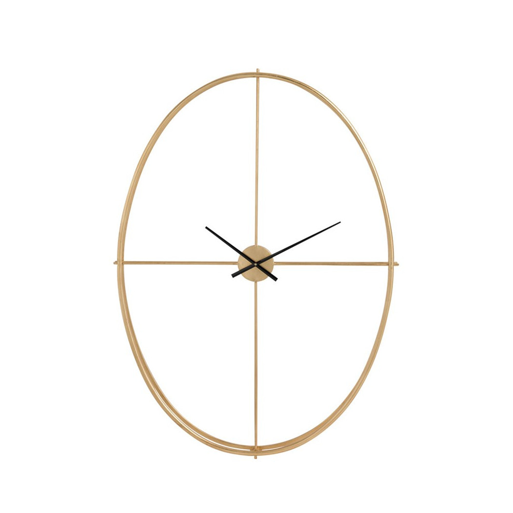 Horloge ovale taille S Métal or - FANTINE