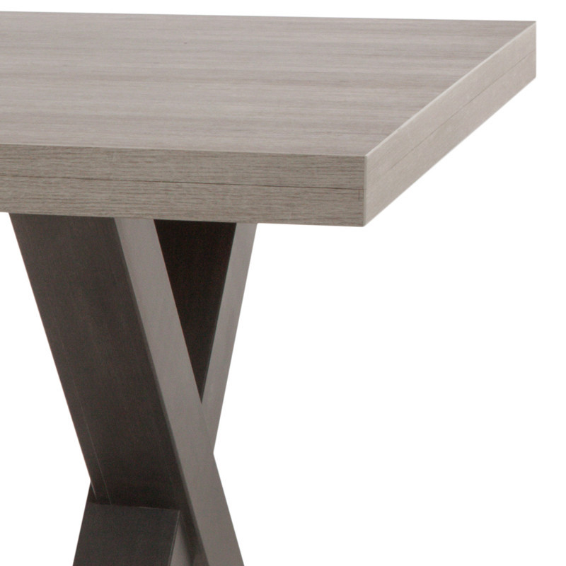 Table a manger en bois gris 185 cm - TOLOSA Couleur Gris Matière Bois  Longueur table Longueur 185 cm