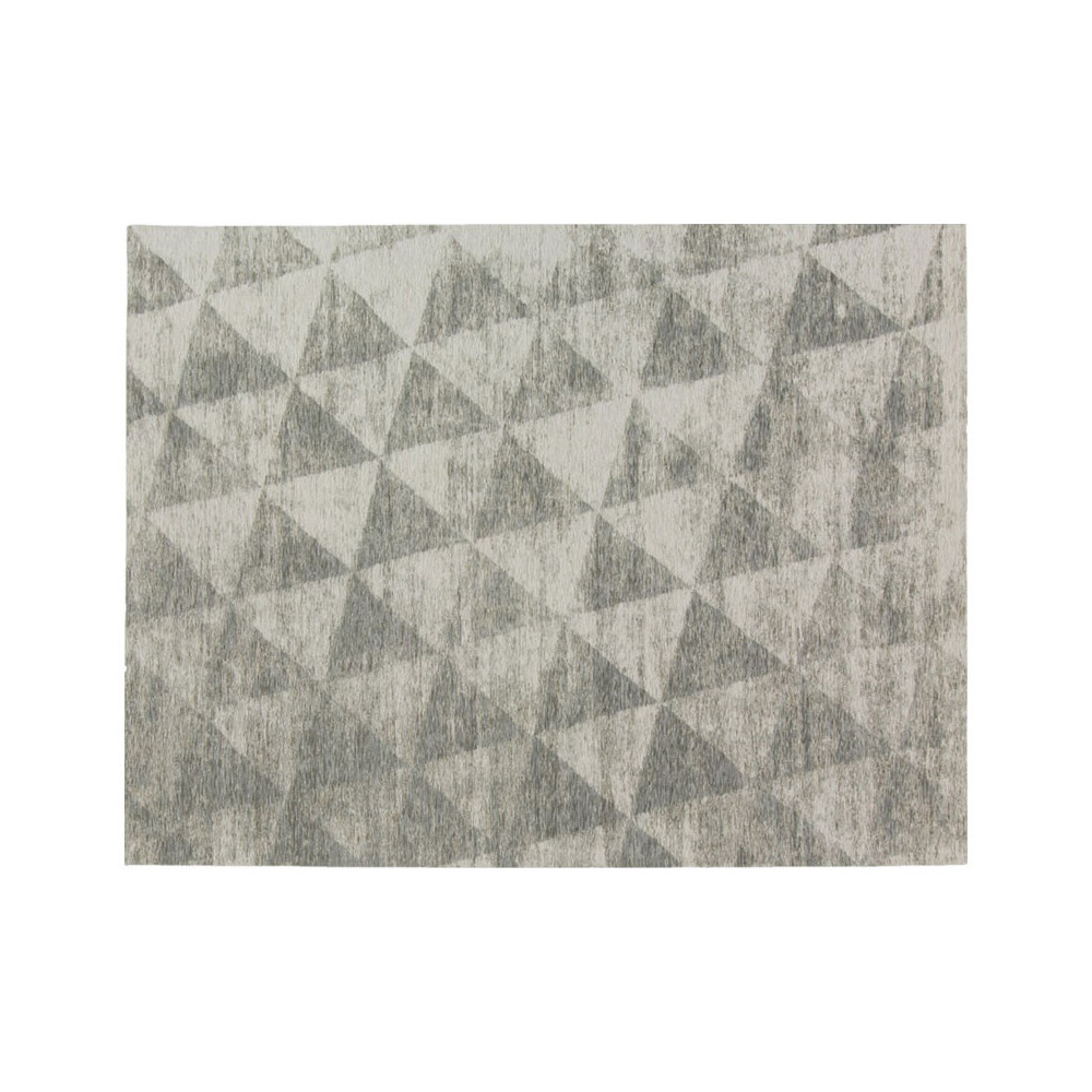 Tapis géométrique Tissu gris 170*230 N°4 - ALGARVIA
