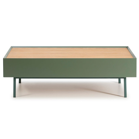  Table basse rectangulaire Vert/Chêne - TEULAT ARISTA