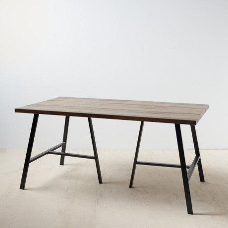 Table de repas 160 cm Bois/Métal - GIDAN