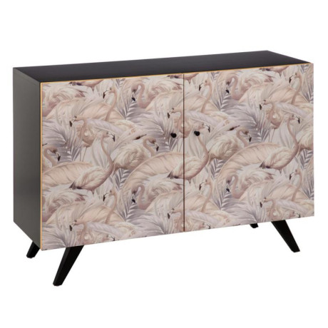 Buffet 2 portes Flamands Roses/Bois - FLAMENCO