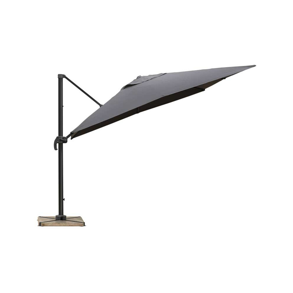 Parasol déporté 3m Gris anthracite - INUWA