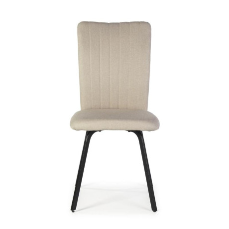 Quatuor de chaises Tissu Beige - TYPRE