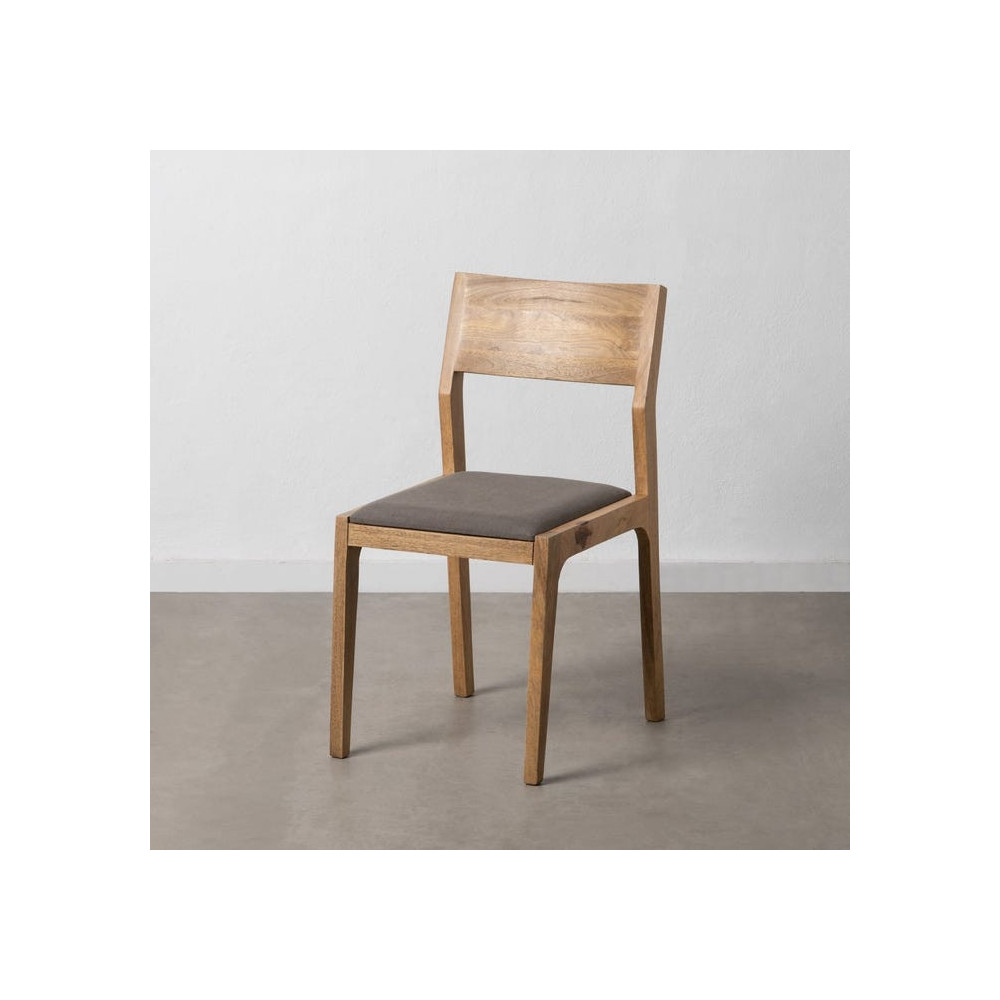 Duo de chaises Bois massif/Gris - ERICA