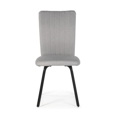 Quatuor de chaises Tissu Gris clair - TYPRE