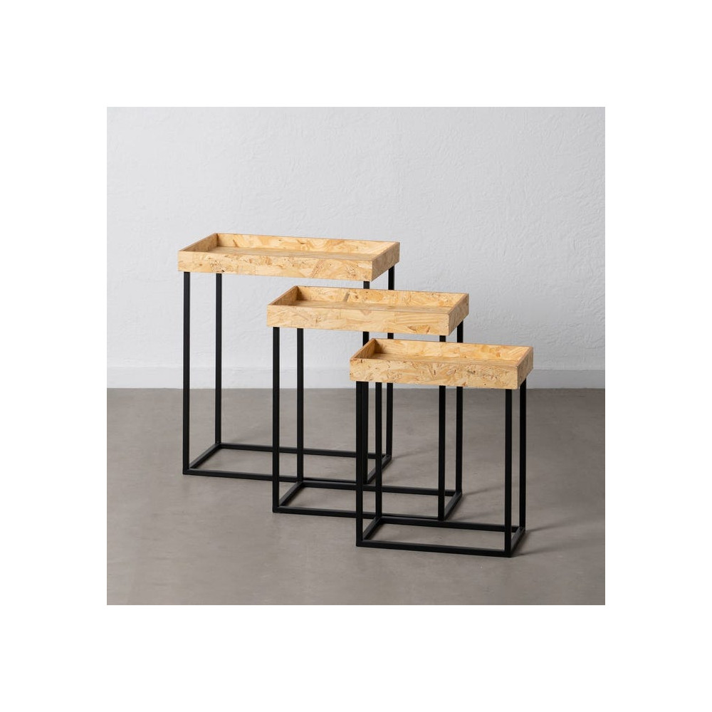 Trio de consoles Bois - BRUT